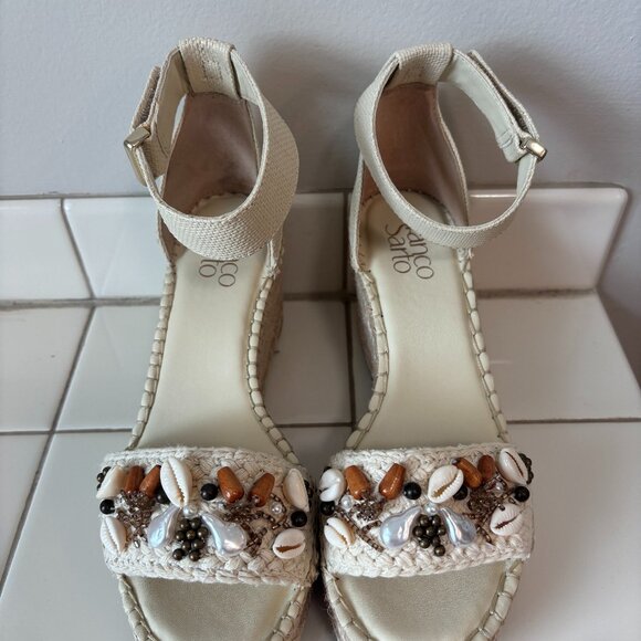Franco Sarto Shoes - Franco Sarto Clemensshl Wedge Sandal Size 6 EUC